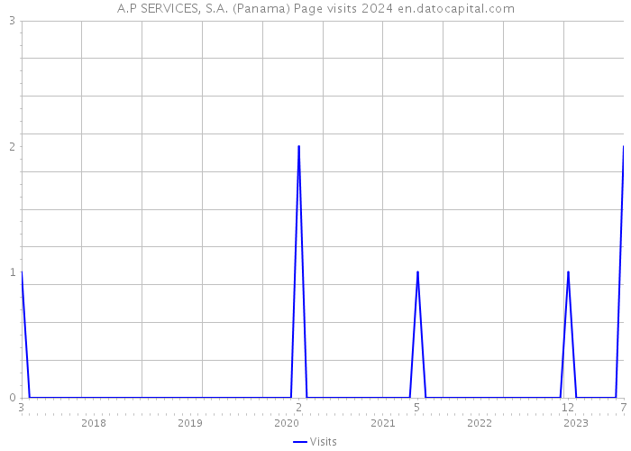 A.P SERVICES, S.A. (Panama) Page visits 2024 