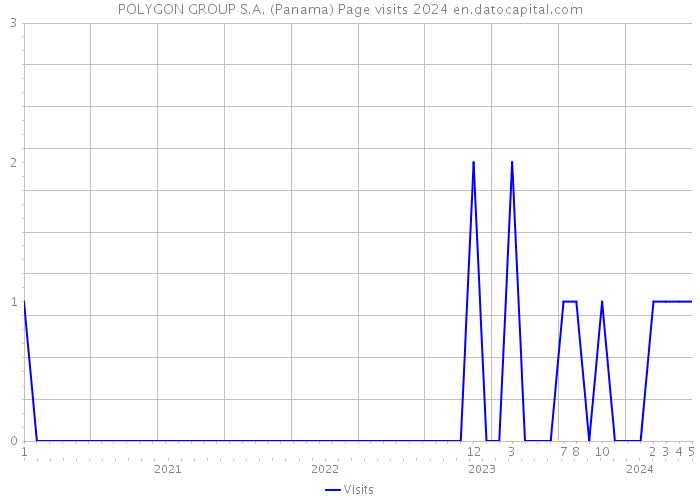 POLYGON GROUP S.A. (Panama) Page visits 2024 