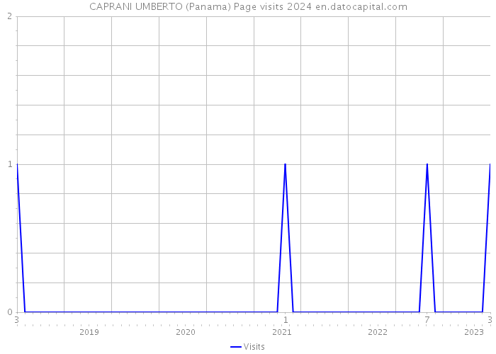 CAPRANI UMBERTO (Panama) Page visits 2024 