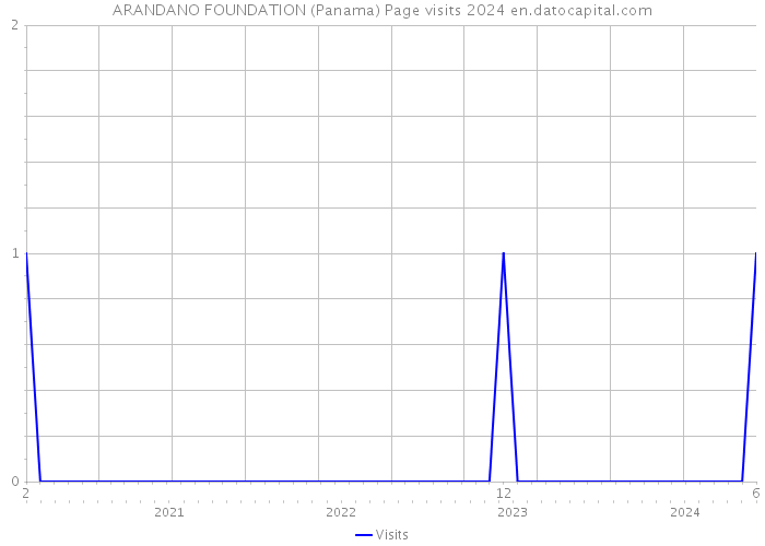ARANDANO FOUNDATION (Panama) Page visits 2024 
