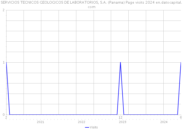 SERVICIOS TECNICOS GEOLOGICOS DE LABORATORIOS, S.A. (Panama) Page visits 2024 