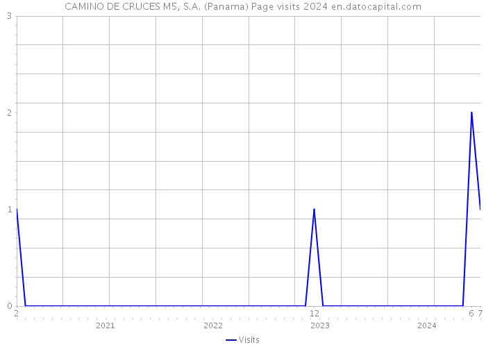 CAMINO DE CRUCES M5, S.A. (Panama) Page visits 2024 