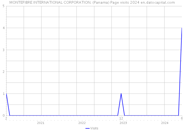 MONTEFIBRE INTERNATIONAL CORPORATION. (Panama) Page visits 2024 