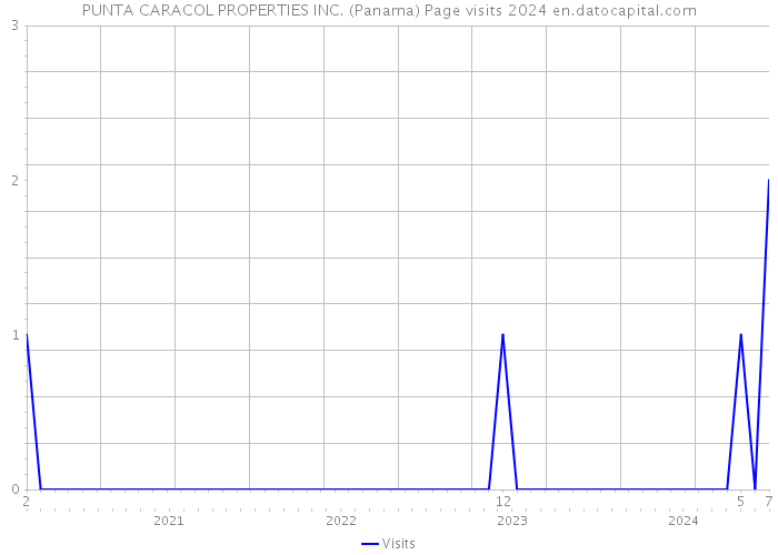 PUNTA CARACOL PROPERTIES INC. (Panama) Page visits 2024 