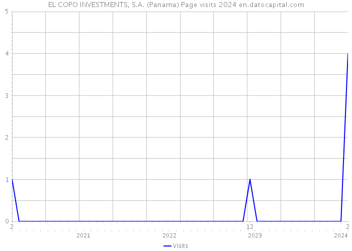 EL COPO INVESTMENTS, S.A. (Panama) Page visits 2024 