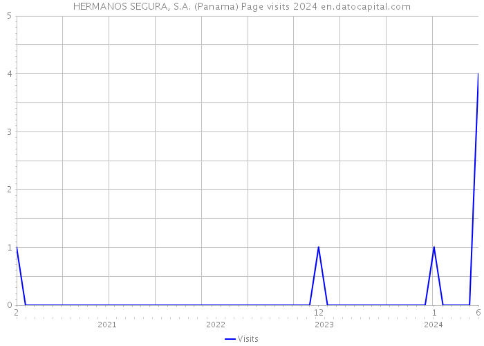 HERMANOS SEGURA, S.A. (Panama) Page visits 2024 
