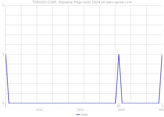 TOPAZIO CORP. (Panama) Page visits 2024 