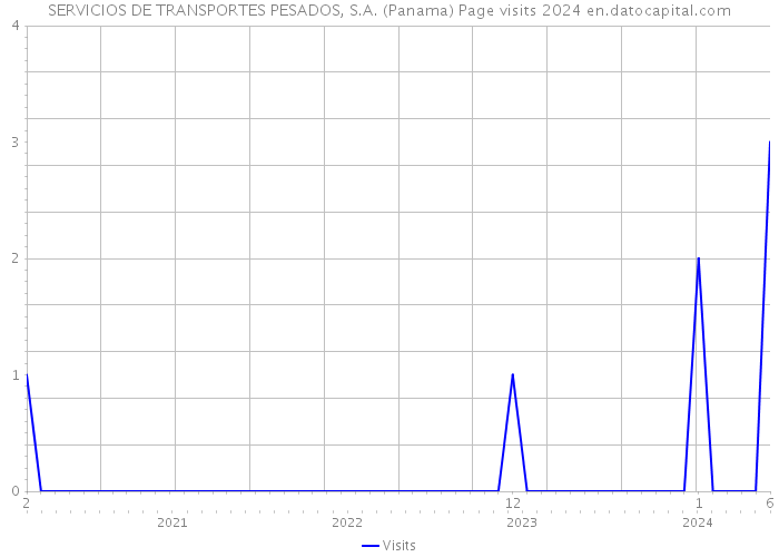 SERVICIOS DE TRANSPORTES PESADOS, S.A. (Panama) Page visits 2024 