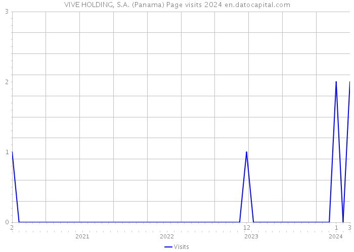 VIVE HOLDING, S.A. (Panama) Page visits 2024 