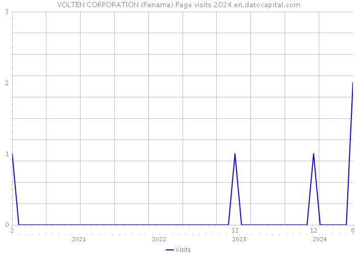 VOLTEN CORPORATION (Panama) Page visits 2024 