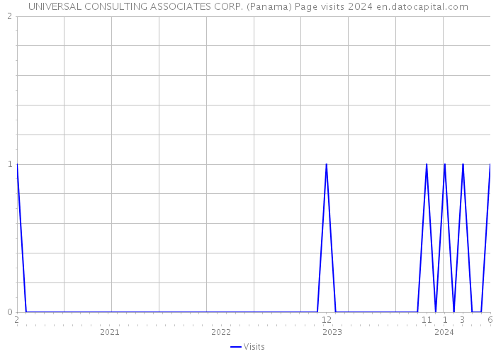 UNIVERSAL CONSULTING ASSOCIATES CORP. (Panama) Page visits 2024 