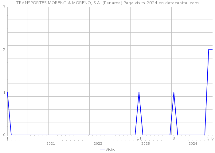 TRANSPORTES MORENO & MORENO, S.A. (Panama) Page visits 2024 