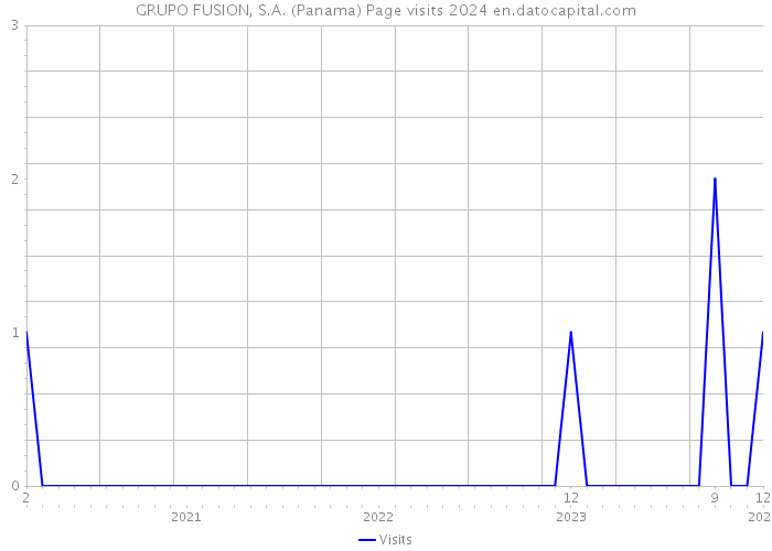 GRUPO FUSION, S.A. (Panama) Page visits 2024 