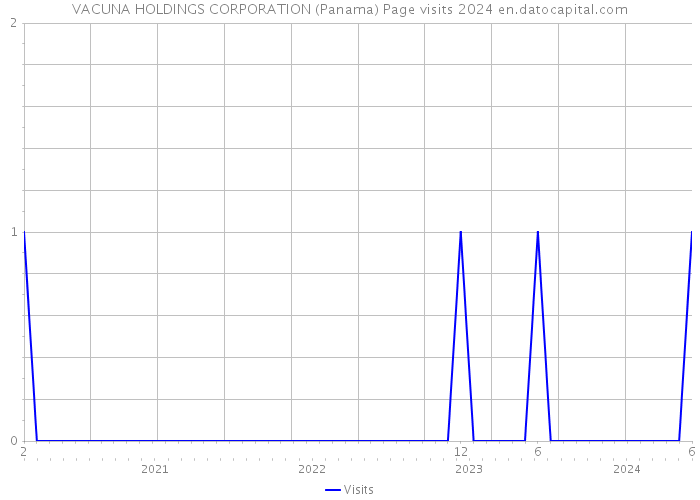 VACUNA HOLDINGS CORPORATION (Panama) Page visits 2024 
