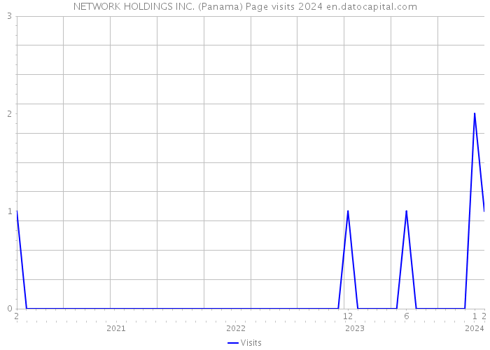NETWORK HOLDINGS INC. (Panama) Page visits 2024 
