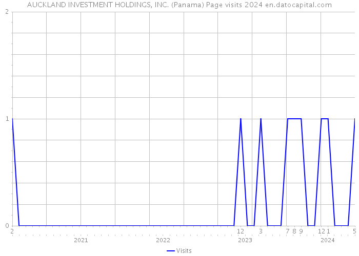 AUCKLAND INVESTMENT HOLDINGS, INC. (Panama) Page visits 2024 