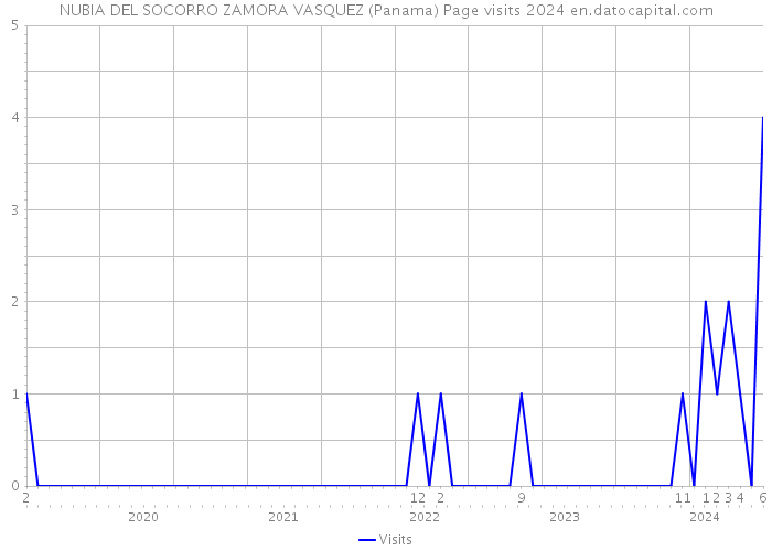 NUBIA DEL SOCORRO ZAMORA VASQUEZ (Panama) Page visits 2024 