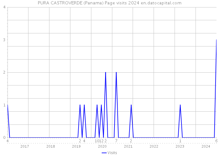 PURA CASTROVERDE (Panama) Page visits 2024 