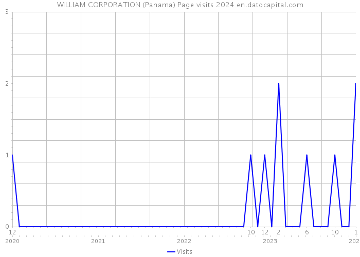 WILLIAM CORPORATION (Panama) Page visits 2024 