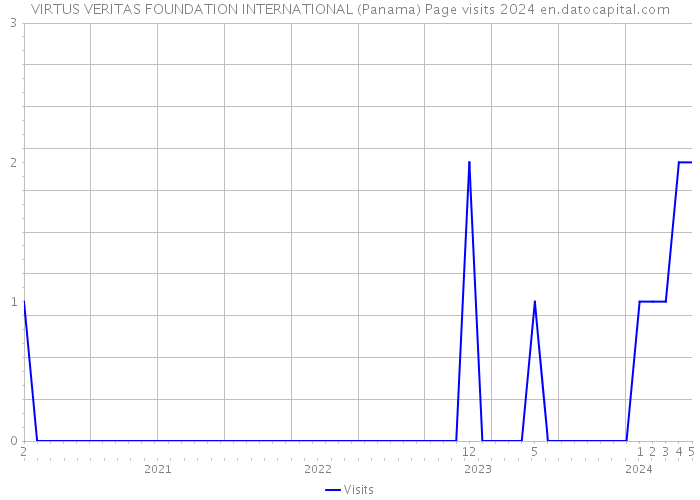 VIRTUS VERITAS FOUNDATION INTERNATIONAL (Panama) Page visits 2024 