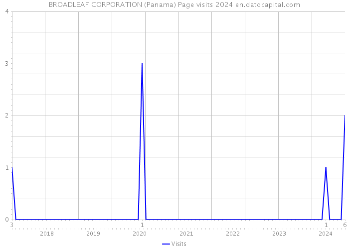 BROADLEAF CORPORATION (Panama) Page visits 2024 