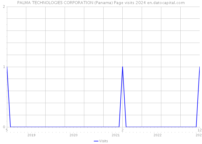 PALMA TECHNOLOGIES CORPORATION (Panama) Page visits 2024 