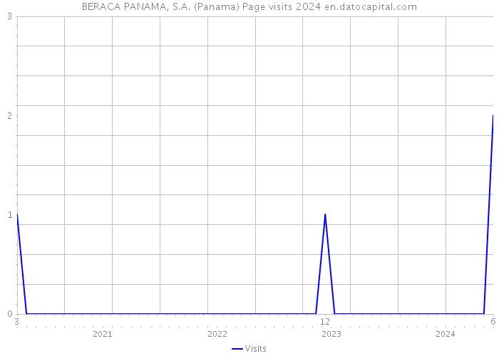 BERACA PANAMA, S.A. (Panama) Page visits 2024 