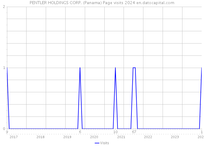 PENTLER HOLDINGS CORP. (Panama) Page visits 2024 