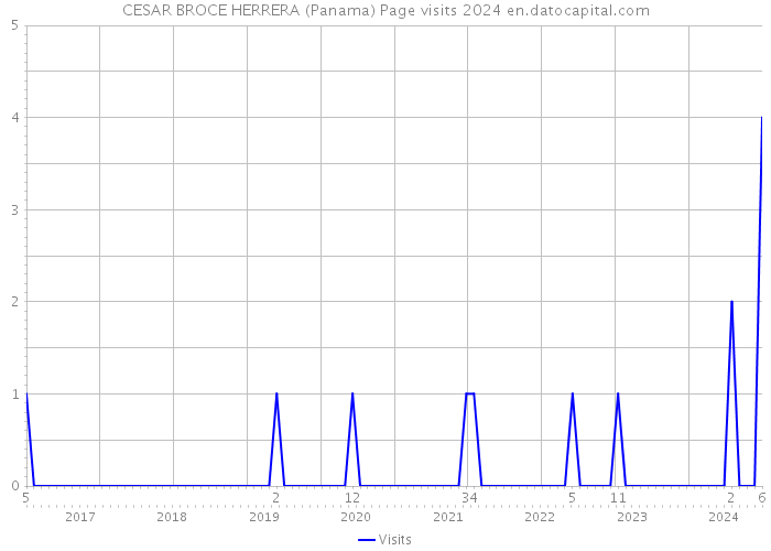 CESAR BROCE HERRERA (Panama) Page visits 2024 