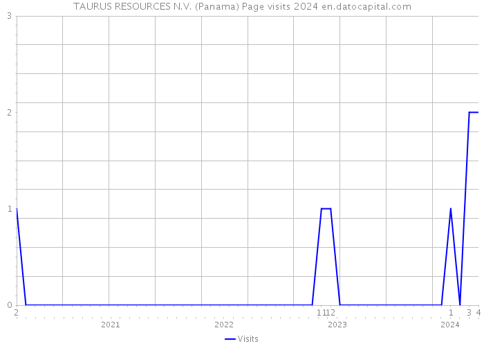 TAURUS RESOURCES N.V. (Panama) Page visits 2024 