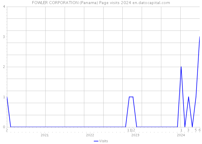 FOWLER CORPORATION (Panama) Page visits 2024 