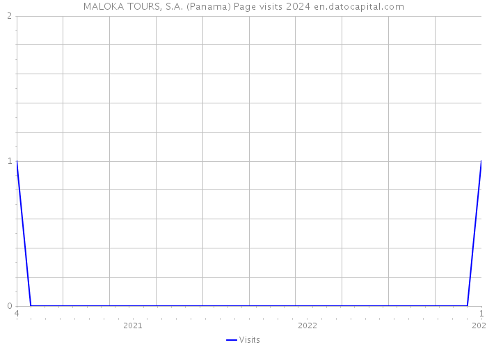 MALOKA TOURS, S.A. (Panama) Page visits 2024 