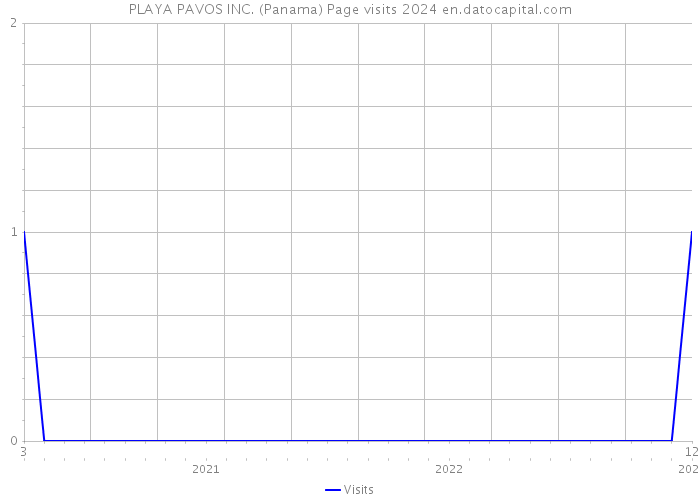 PLAYA PAVOS INC. (Panama) Page visits 2024 