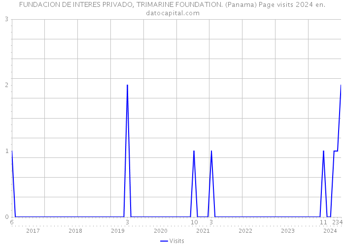 FUNDACION DE INTERES PRIVADO, TRIMARINE FOUNDATION. (Panama) Page visits 2024 
