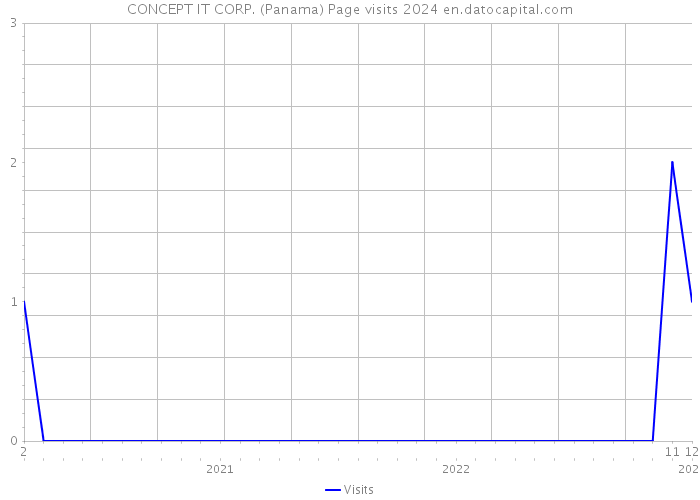 CONCEPT IT CORP. (Panama) Page visits 2024 