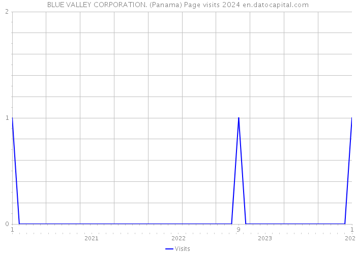 BLUE VALLEY CORPORATION. (Panama) Page visits 2024 