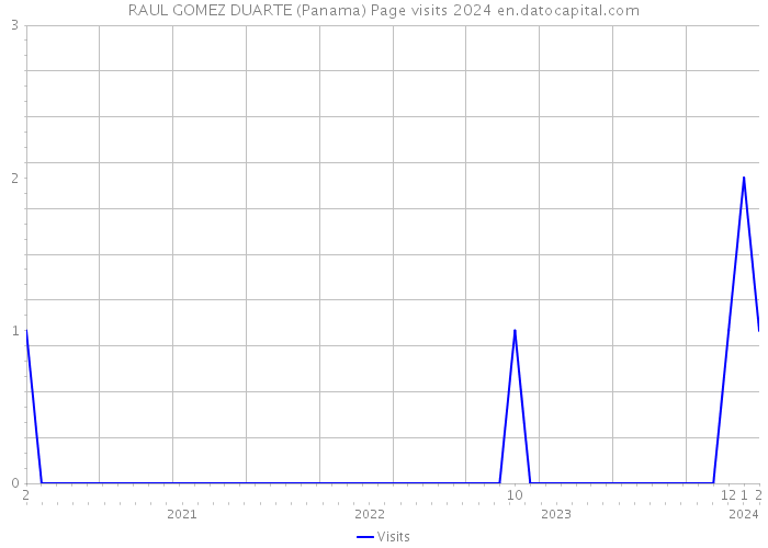 RAUL GOMEZ DUARTE (Panama) Page visits 2024 
