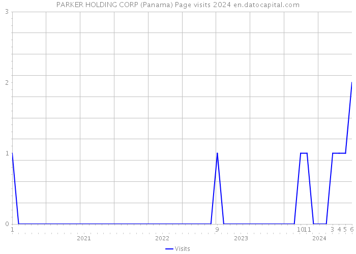 PARKER HOLDING CORP (Panama) Page visits 2024 