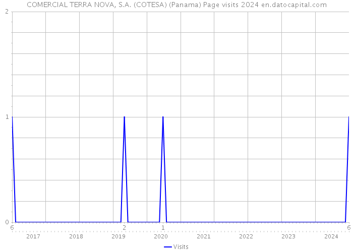 COMERCIAL TERRA NOVA, S.A. (COTESA) (Panama) Page visits 2024 