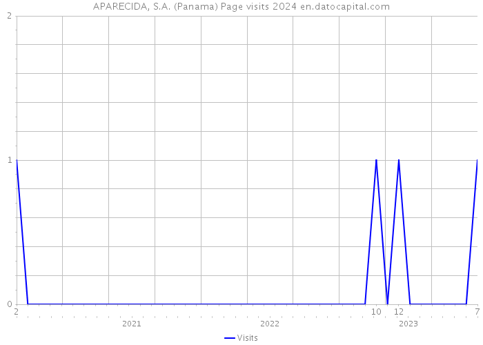APARECIDA, S.A. (Panama) Page visits 2024 