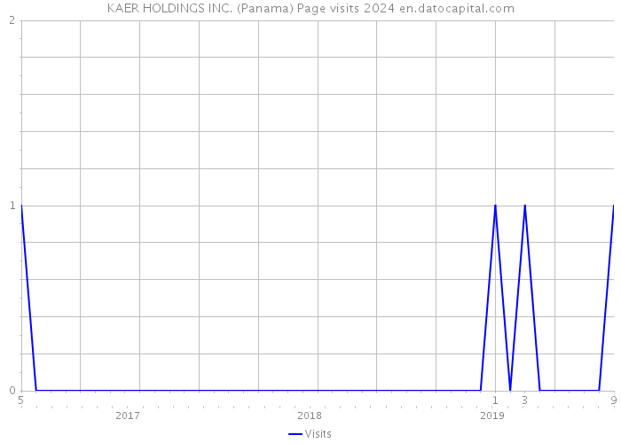 KAER HOLDINGS INC. (Panama) Page visits 2024 
