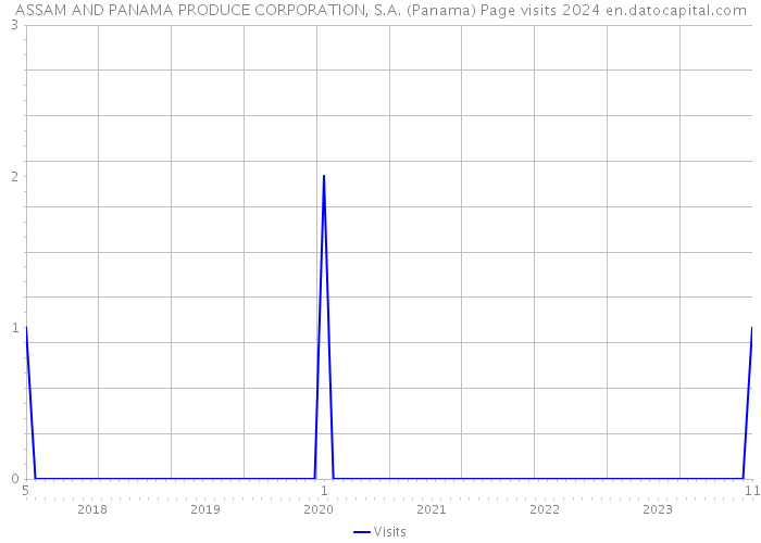 ASSAM AND PANAMA PRODUCE CORPORATION, S.A. (Panama) Page visits 2024 