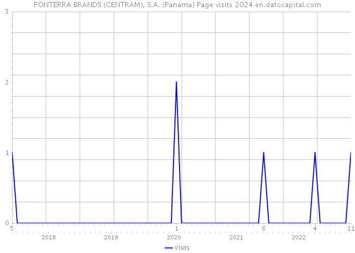 FONTERRA BRANDS (CENTRAM), S.A. (Panama) Page visits 2024 