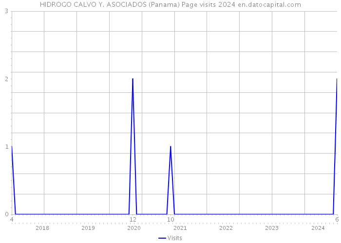 HIDROGO CALVO Y. ASOCIADOS (Panama) Page visits 2024 