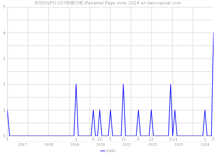 RODOLFO GOYENECHE (Panama) Page visits 2024 