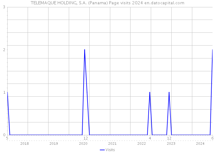 TELEMAQUE HOLDING, S.A. (Panama) Page visits 2024 