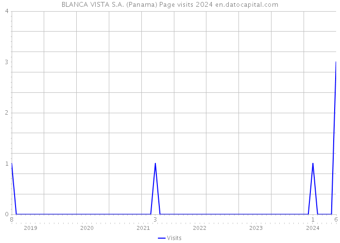 BLANCA VISTA S.A. (Panama) Page visits 2024 