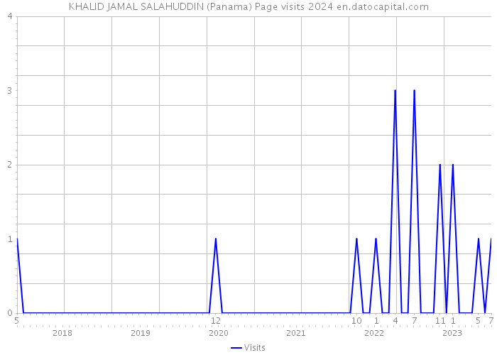 KHALID JAMAL SALAHUDDIN (Panama) Page visits 2024 
