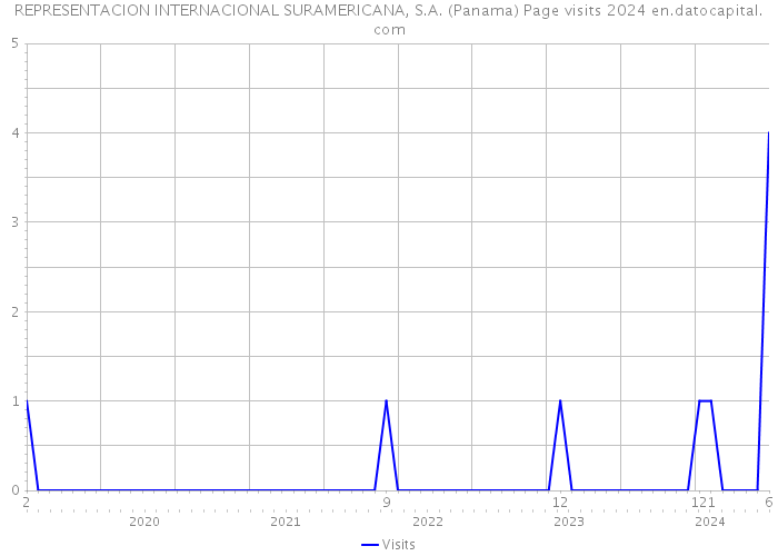 REPRESENTACION INTERNACIONAL SURAMERICANA, S.A. (Panama) Page visits 2024 