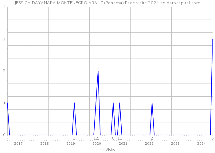 JESSICA DAYANARA MONTENEGRO ARAUZ (Panama) Page visits 2024 